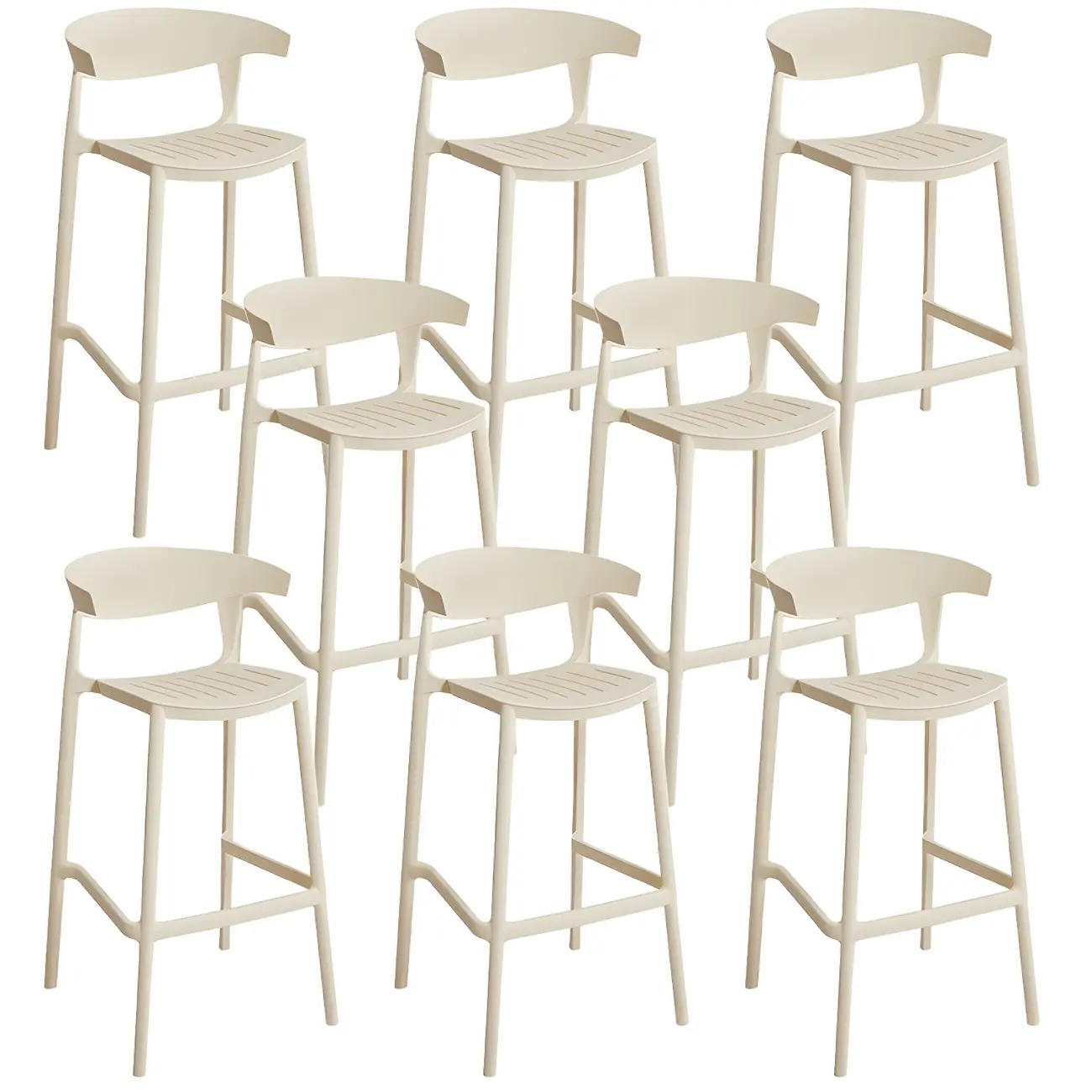 Modern Acrylic Sleek Durable Vibrant Colors Bar Stool Image - 41 | homeyfad