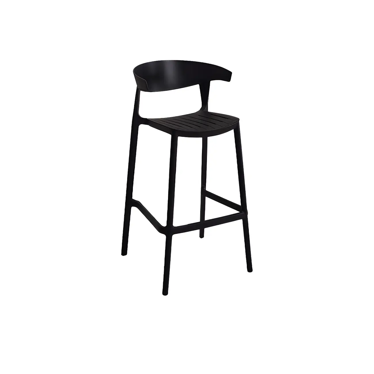 Modern Acrylic Sleek Durable Vibrant Colors Bar Stool Image - 42 | homeyfad