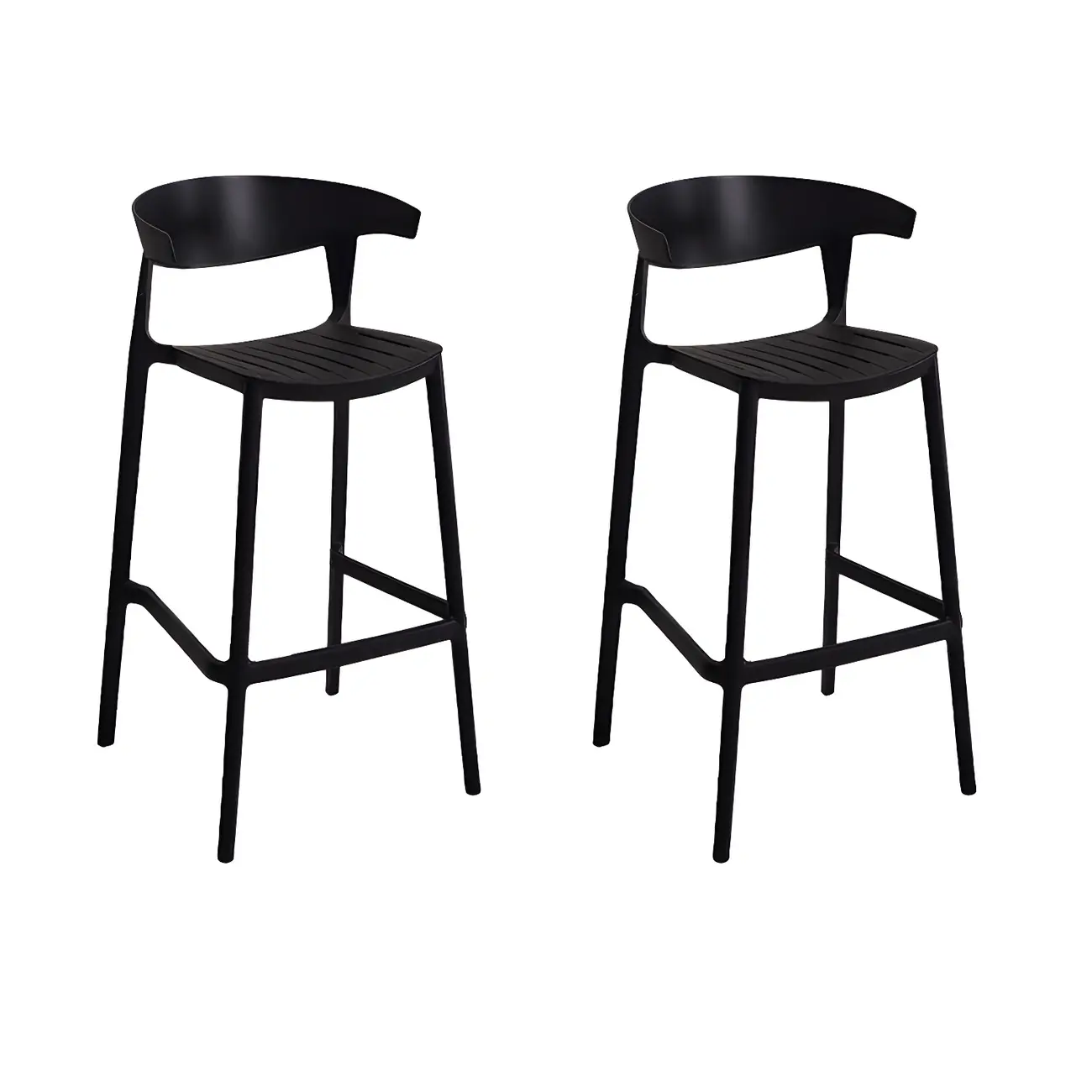 Modern Acrylic Sleek Durable Vibrant Colors Bar Stool Image - 43 | homeyfad