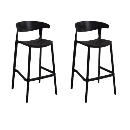 Modern Acrylic Sleek Durable Vibrant Colors Bar Stool Image - 43