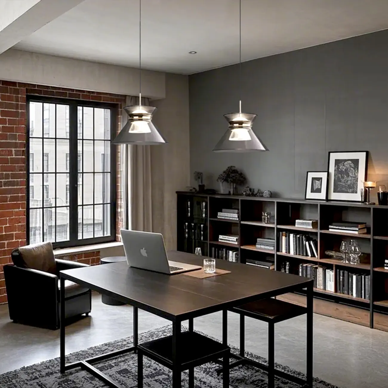 Modern Black Adjustable Tapered Island Pendant Light for Kitchen Image - 4 | homeyfad