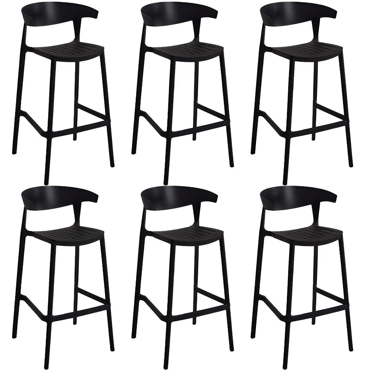 Modern Acrylic Sleek Durable Vibrant Colors Bar Stool Image - 45 | homeyfad