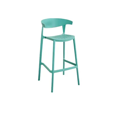 Modern Acrylic Sleek Durable Vibrant Colors Bar Stool Image - 47