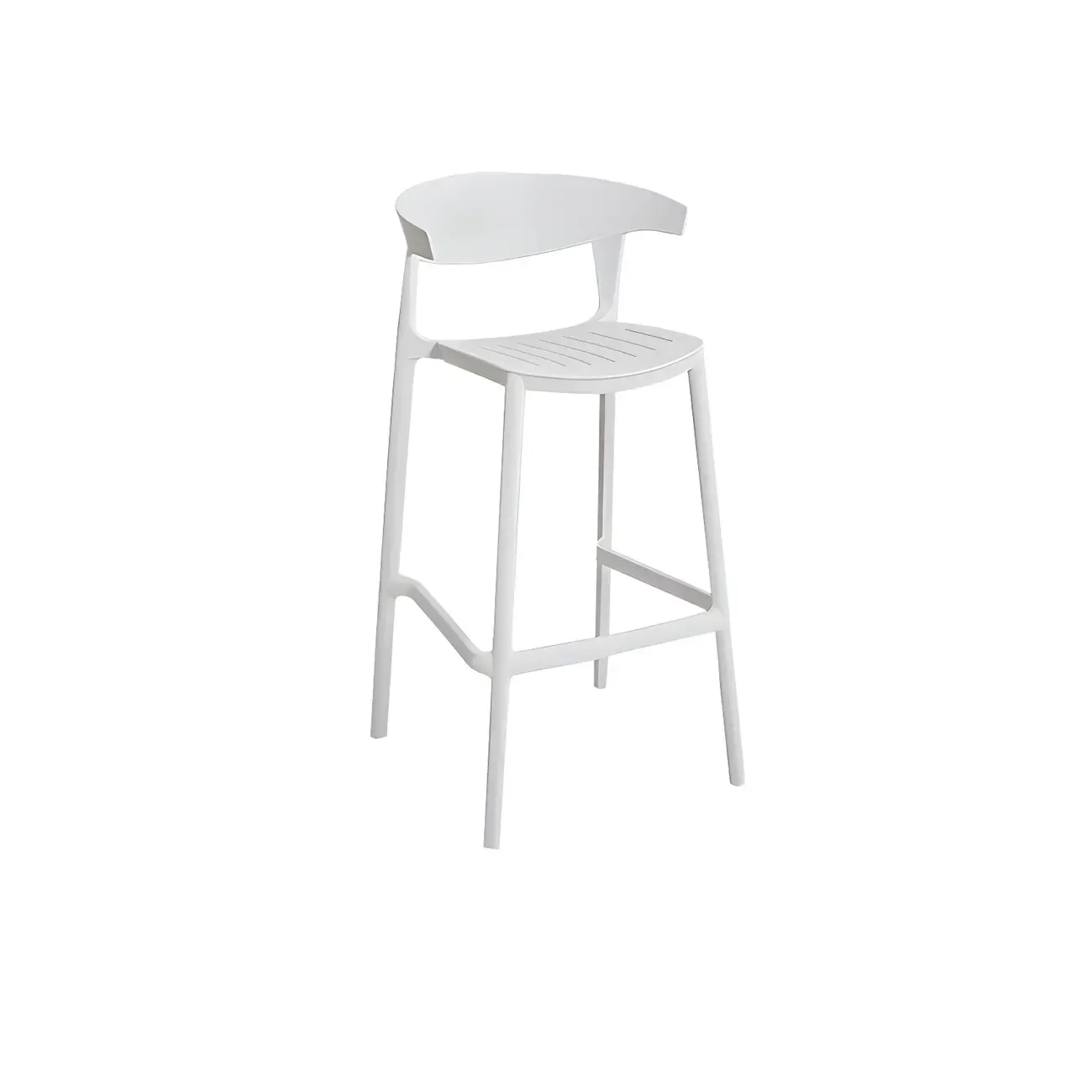 Modern Acrylic Sleek Durable Vibrant Colors Bar Stool Image - 52