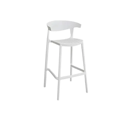 Modern Acrylic Sleek Durable Vibrant Colors Bar Stool Image - 52