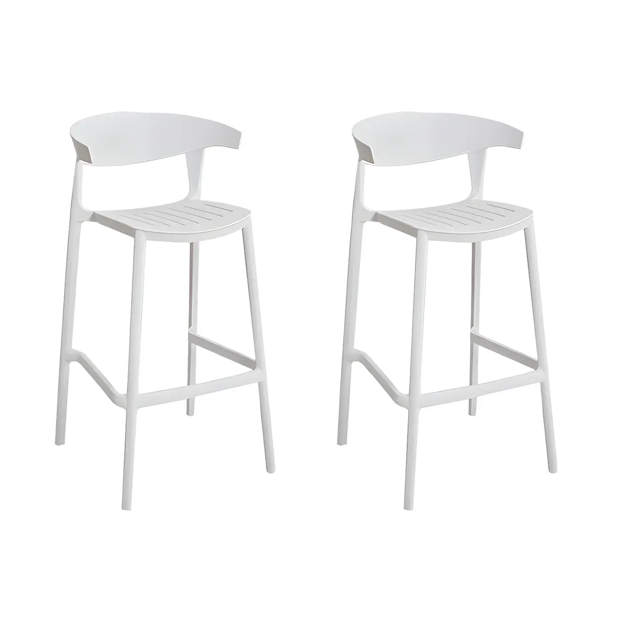 Modern Acrylic Sleek Durable Vibrant Colors Bar Stool Image - 53 | homeyfad