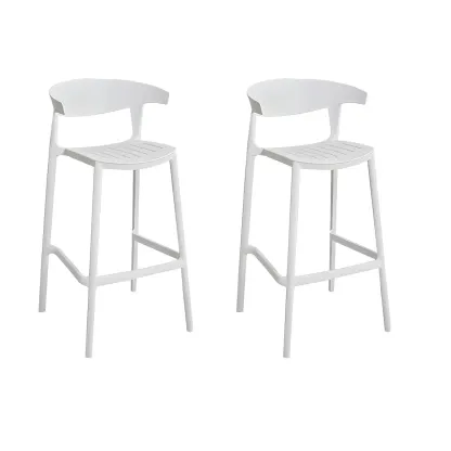 Modern Acrylic Sleek Durable Vibrant Colors Bar Stool Image - 53