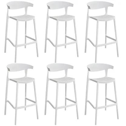 Modern Acrylic Sleek Durable Vibrant Colors Bar Stool Image - 55