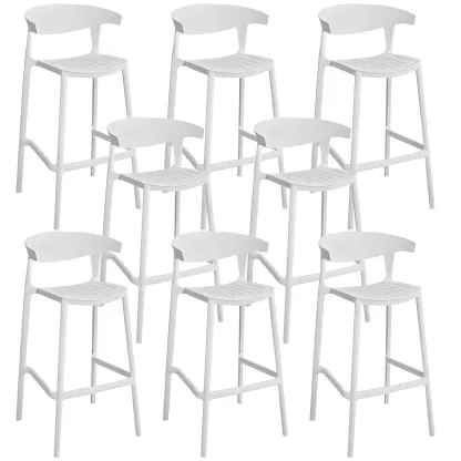 Modern Acrylic Sleek Durable Vibrant Colors Bar Stool Image - 56