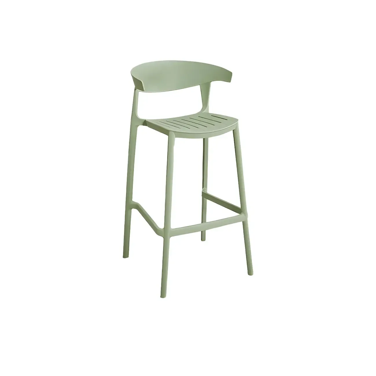Modern Acrylic Sleek Durable Vibrant Colors Bar Stool Image - 57
