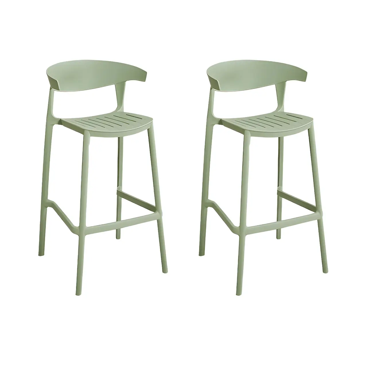 Modern Acrylic Sleek Durable Vibrant Colors Bar Stool Image - 58 | homeyfad