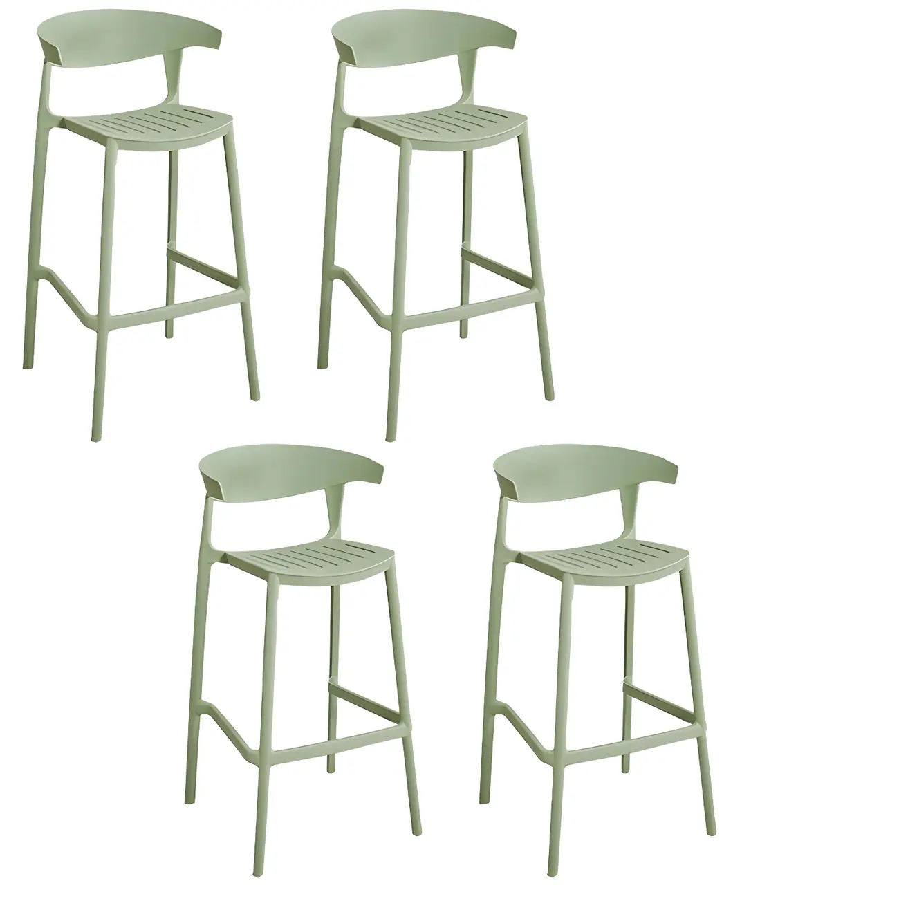 Modern Acrylic Sleek Durable Vibrant Colors Bar Stool Image - 59 | homeyfad