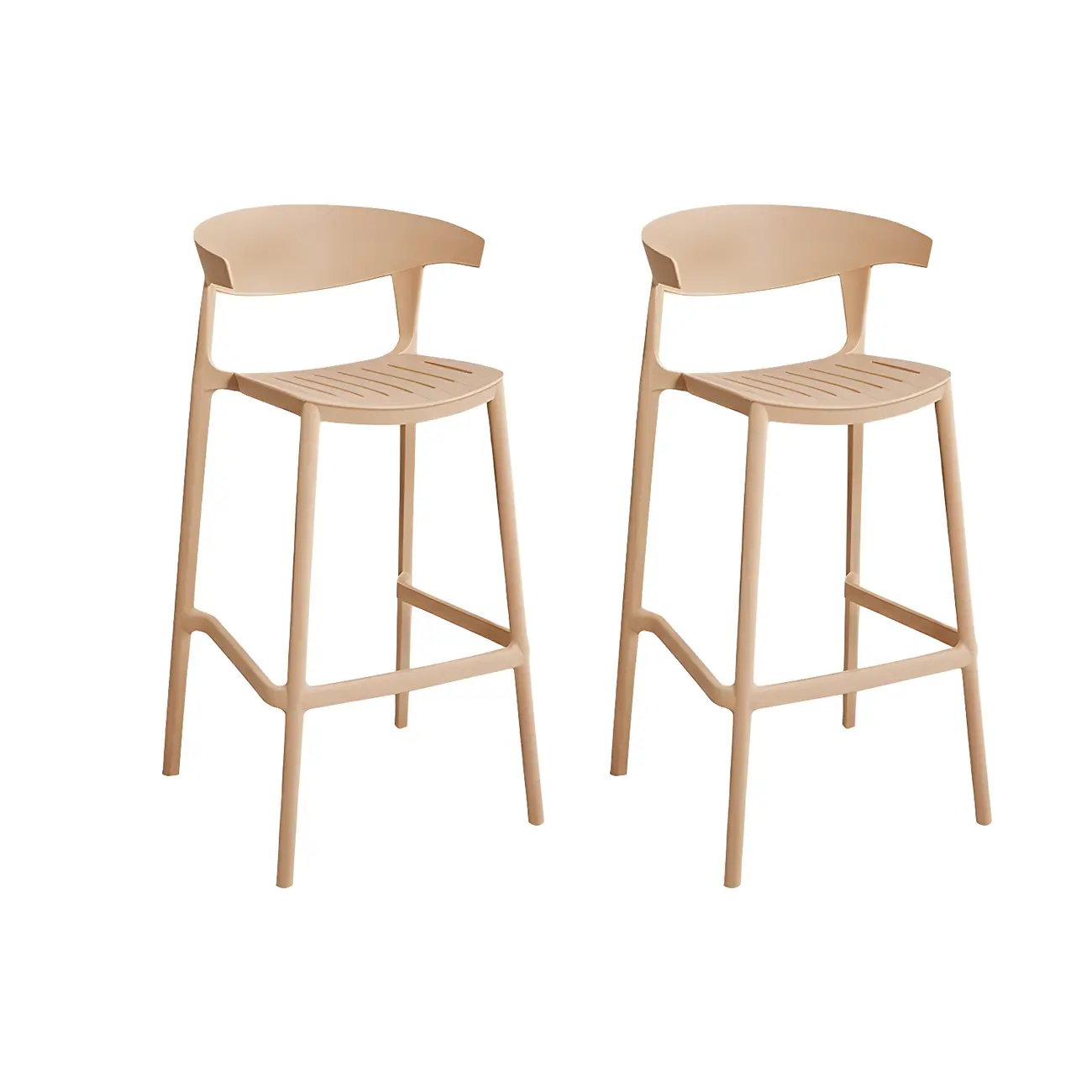 Modern Acrylic Sleek Durable Vibrant Colors Bar Stool Image - 63 | homeyfad