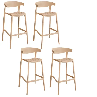 Modern Acrylic Sleek Durable Vibrant Colors Bar Stool Image - 64
