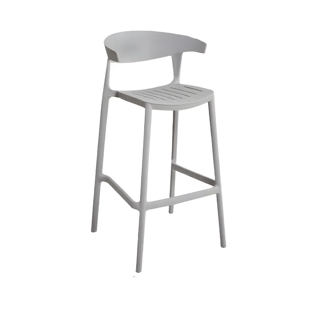 Modern Acrylic Sleek Durable Vibrant Colors Bar Stool Image - 67