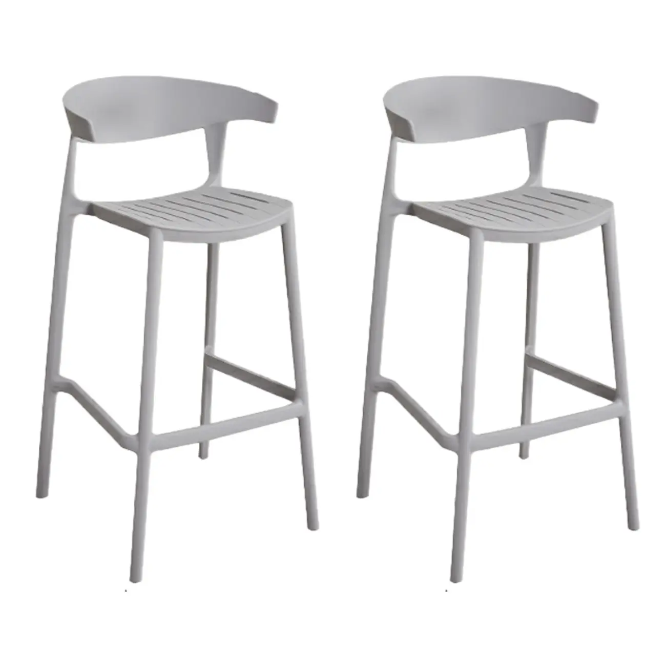 Modern Acrylic Sleek Durable Vibrant Colors Bar Stool Image - 68 | homeyfad