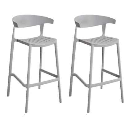 Modern Acrylic Sleek Durable Vibrant Colors Bar Stool Image - 68