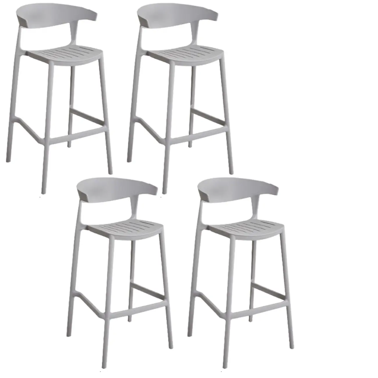 Modern Acrylic Sleek Durable Vibrant Colors Bar Stool Image - 69 | homeyfad