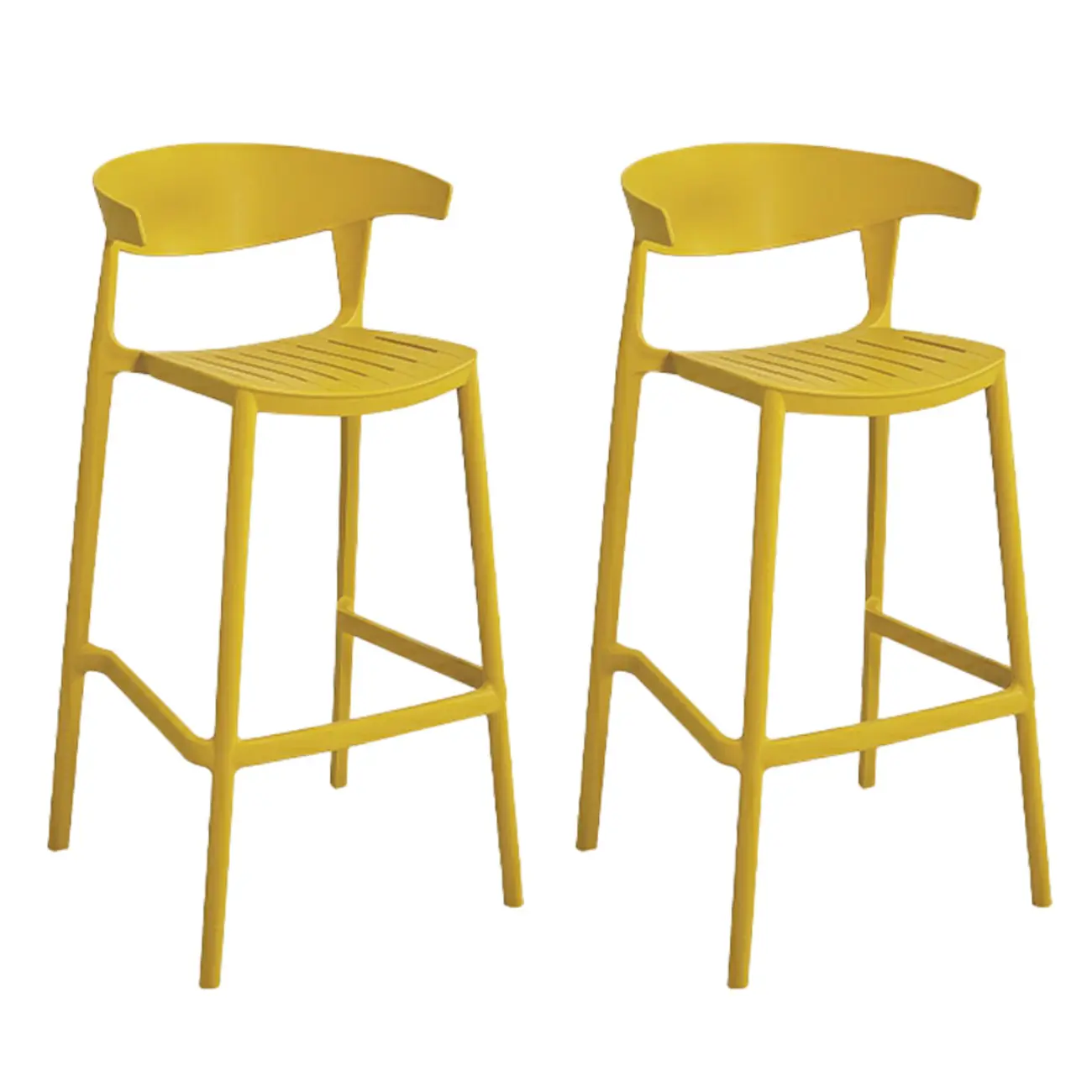Modern Acrylic Sleek Durable Vibrant Colors Bar Stool Image - 73 | homeyfad