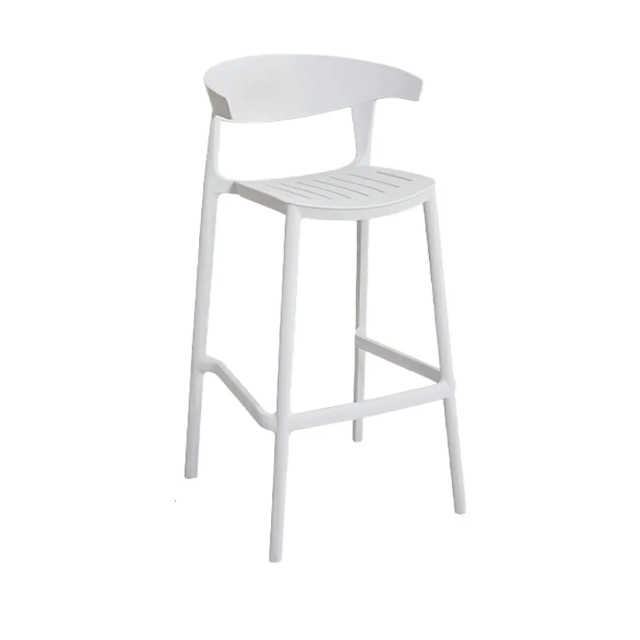 Modern Acrylic Sleek Durable Vibrant Colors Bar Stool Image - 77 | homeyfad