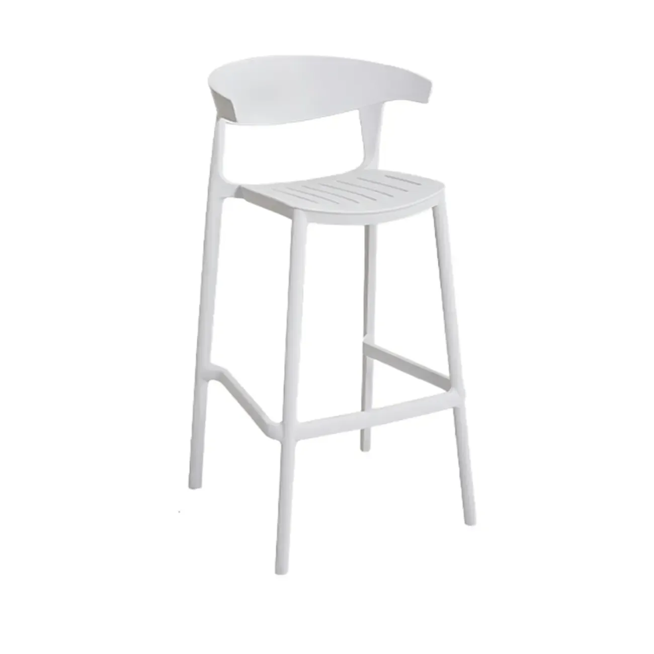 Modern Acrylic Sleek Durable Vibrant Colors Bar Stool Image - 77