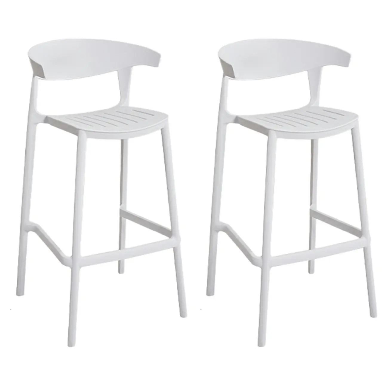 Modern Acrylic Sleek Durable Vibrant Colors Bar Stool Image - 78 | homeyfad