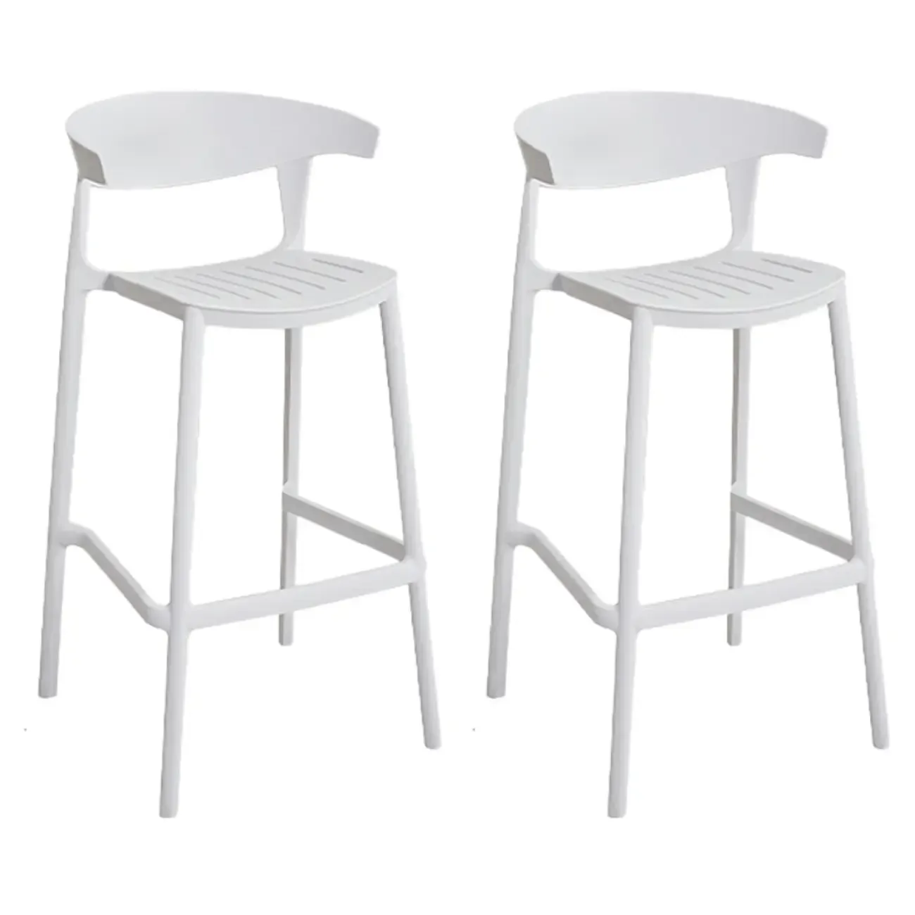 Modern Acrylic Sleek Durable Vibrant Colors Bar Stool Image - 78