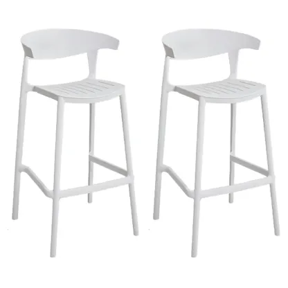 Modern Acrylic Sleek Durable Vibrant Colors Bar Stool Image - 78