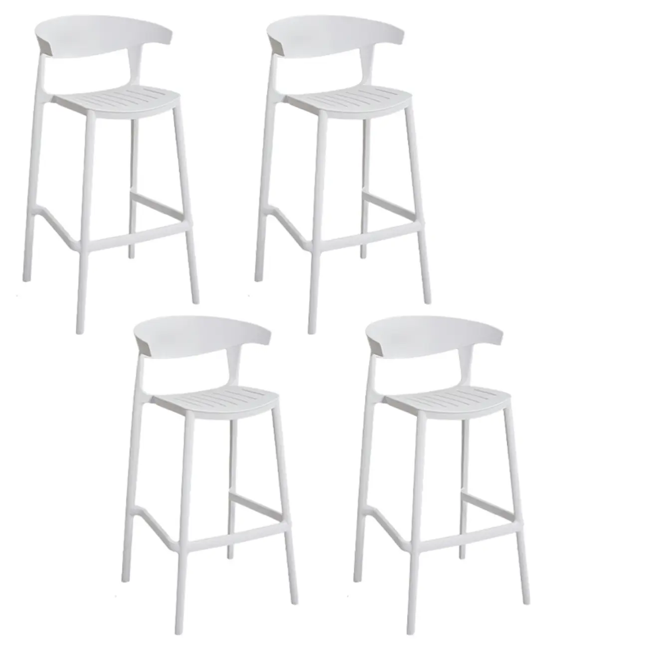 Modern Acrylic Sleek Durable Vibrant Colors Bar Stool Image - 79 | homeyfad