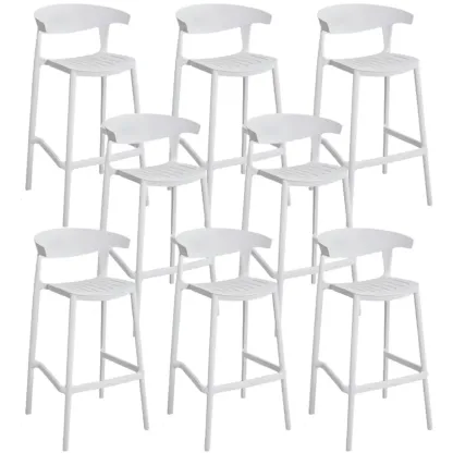 Modern Acrylic Sleek Durable Vibrant Colors Bar Stool Image - 81