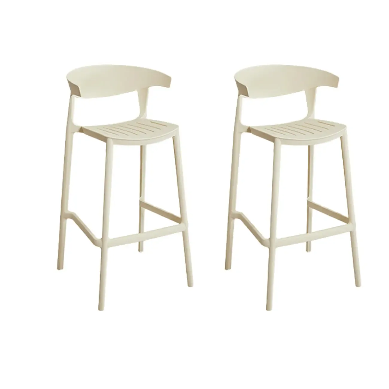 Modern Acrylic Sleek Durable Vibrant Colors Bar Stool Image - 83