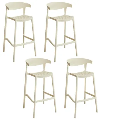 Modern Acrylic Sleek Durable Vibrant Colors Bar Stool Image - 84