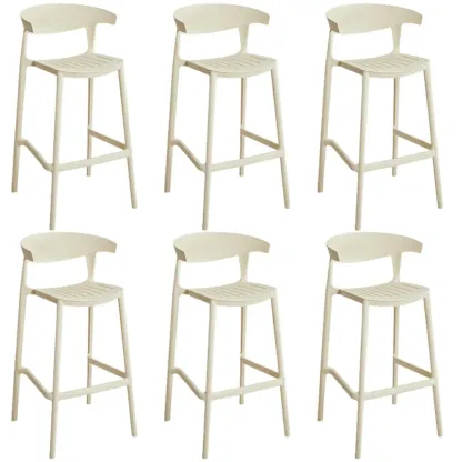 Modern Acrylic Sleek Durable Vibrant Colors Bar Stool Image - 85