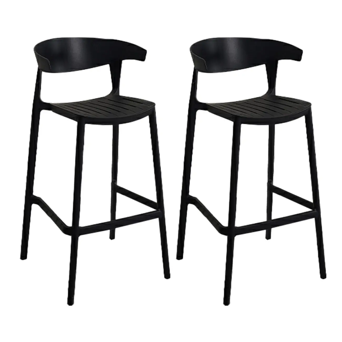 Modern Acrylic Sleek Durable Vibrant Colors Bar Stool Image - 88 | homeyfad