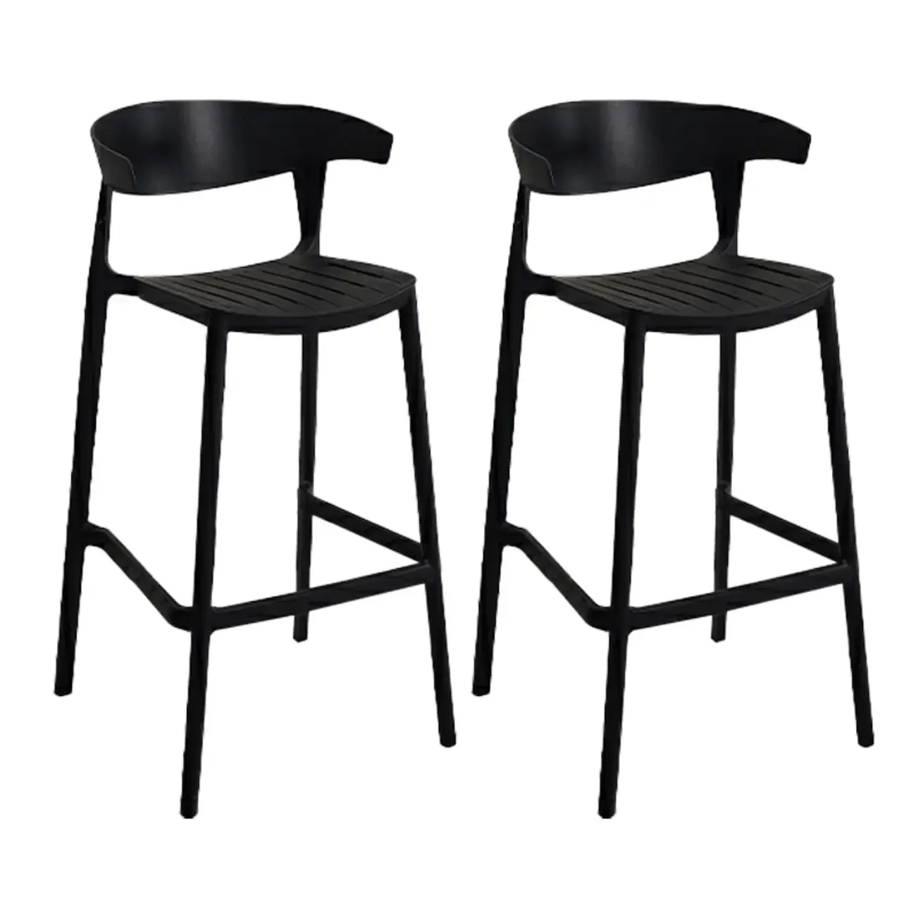 Modern Acrylic Sleek Durable Vibrant Colors Bar Stool Image - 88