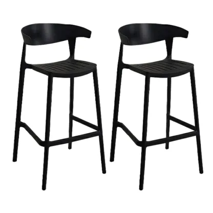 Modern Acrylic Sleek Durable Vibrant Colors Bar Stool Image - 88