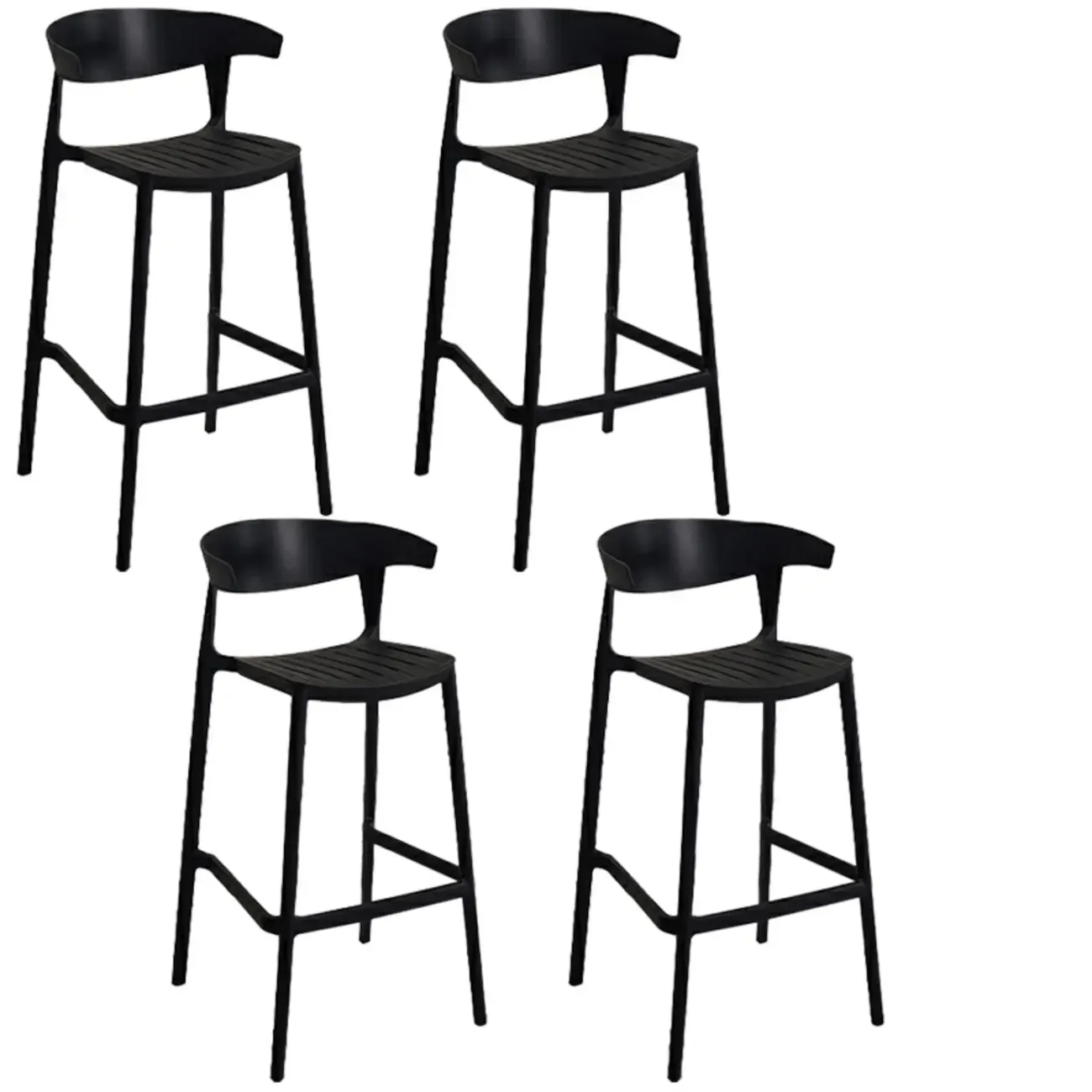 Modern Acrylic Sleek Durable Vibrant Colors Bar Stool Image - 89