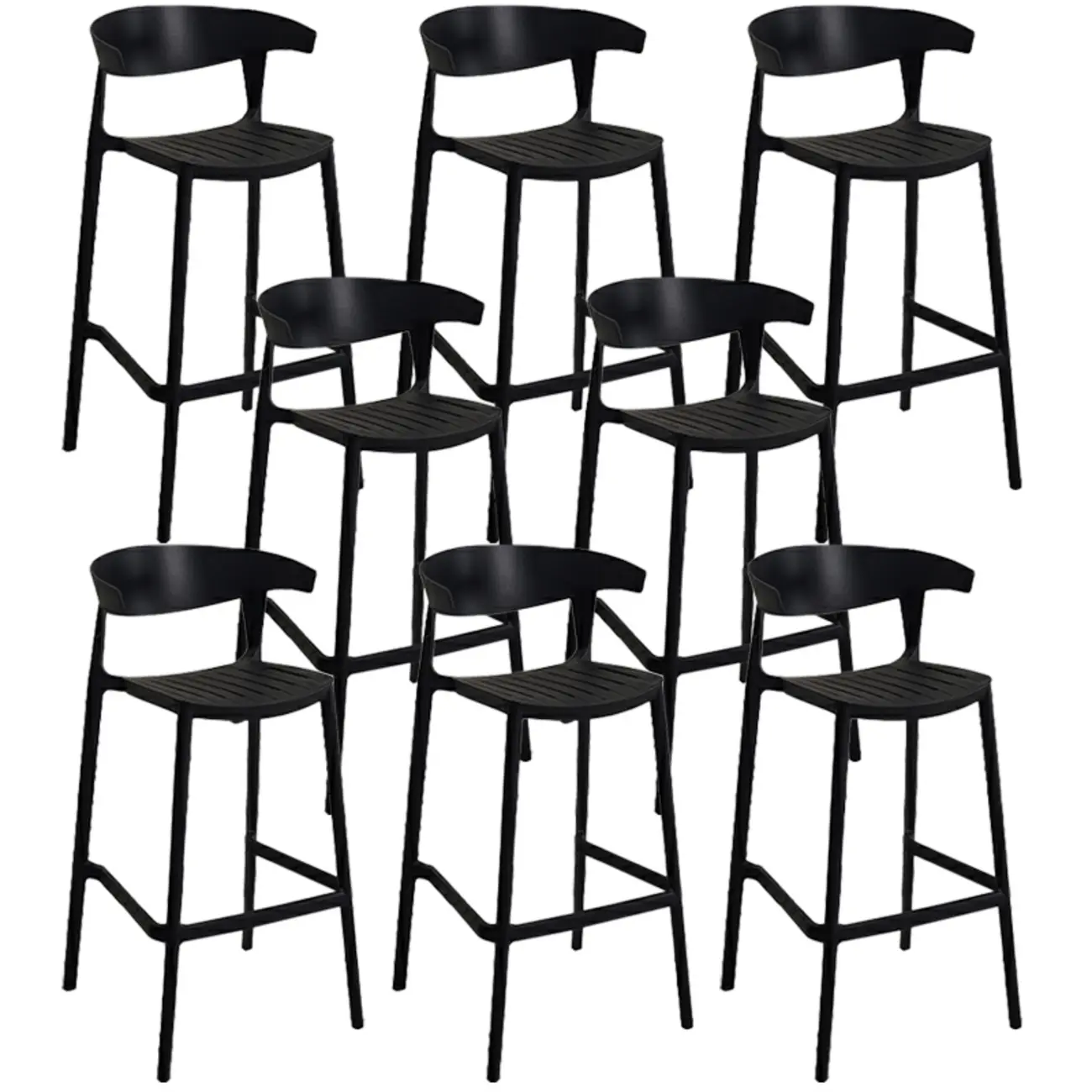 Modern Acrylic Sleek Durable Vibrant Colors Bar Stool Image - 91 | homeyfad