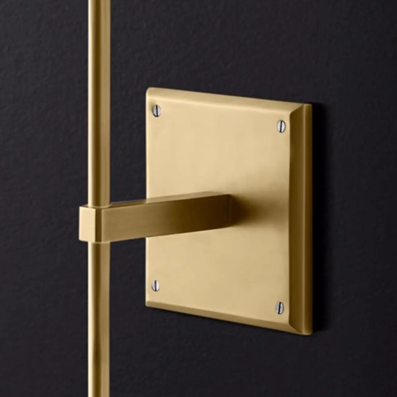 Modern Gold Bathroom Vanity Light with Clear Glass Shade | homeyfad