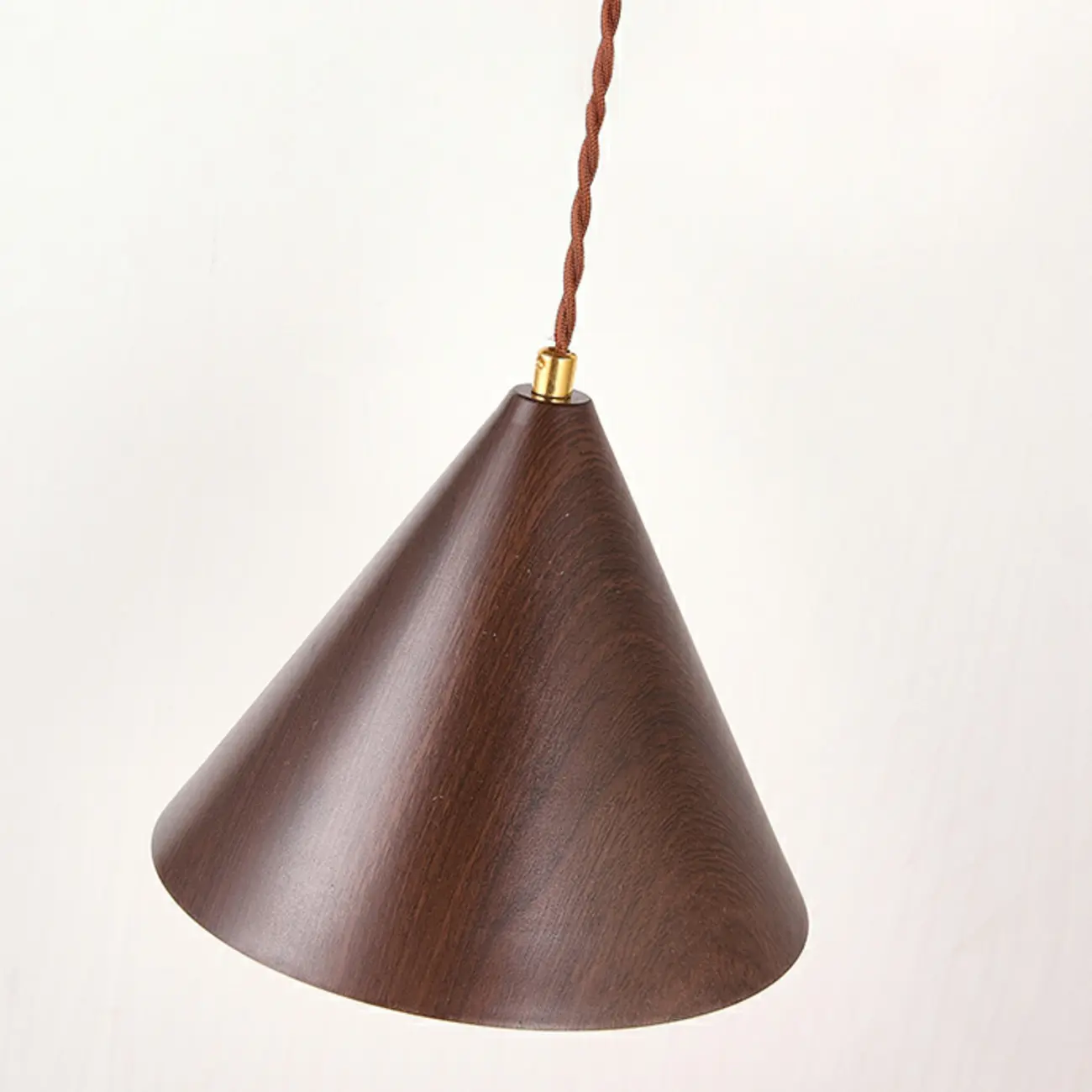 Wooden Cone Shade Swing Arm Wall Light Image - 9 | homeyfad