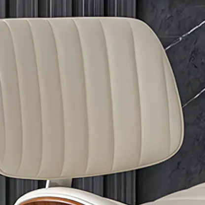 Adjustable Armless Bucket Swivel Leather Bar Stool Image - 11