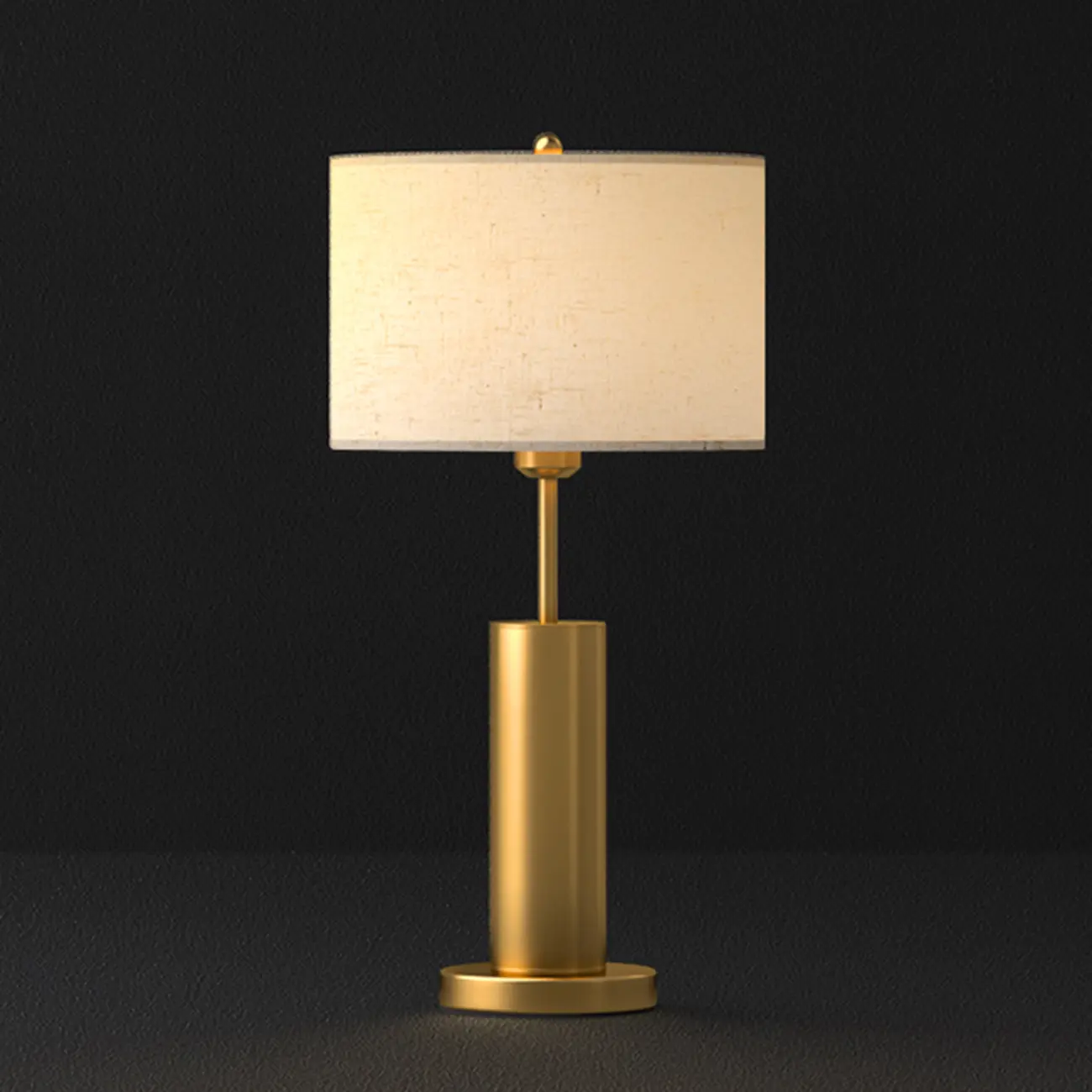 Plug-In Gold Metal Fabric Barrel-Shaped Table Lamp Image - 9 | homeyfad