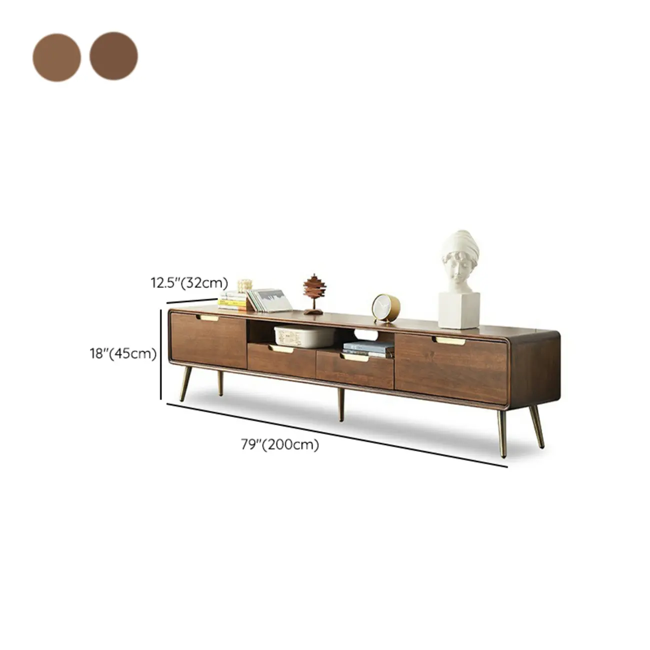 Stylish Wooden Mueble Para TV Stand with Drawers for Home Image - 12 | homeyfad
