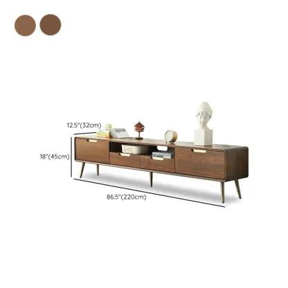 Stylish Wooden Mueble Para TV Stand with Drawers for Home Image - 13