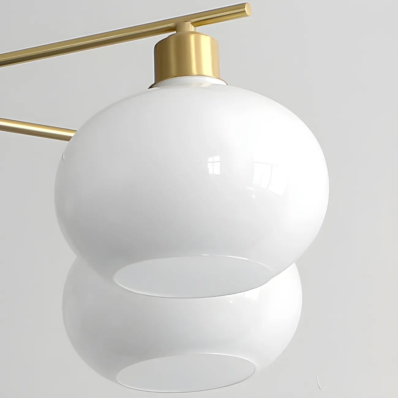 Glam Brass Globe Vanity Light with LED for Bedroom Image - 4 | homeyfad