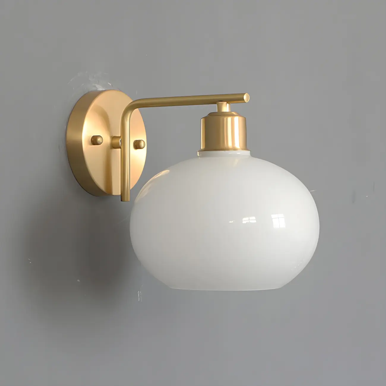 Glam Brass Globe Vanity Light with LED for Bedroom Image - 7 | homeyfad