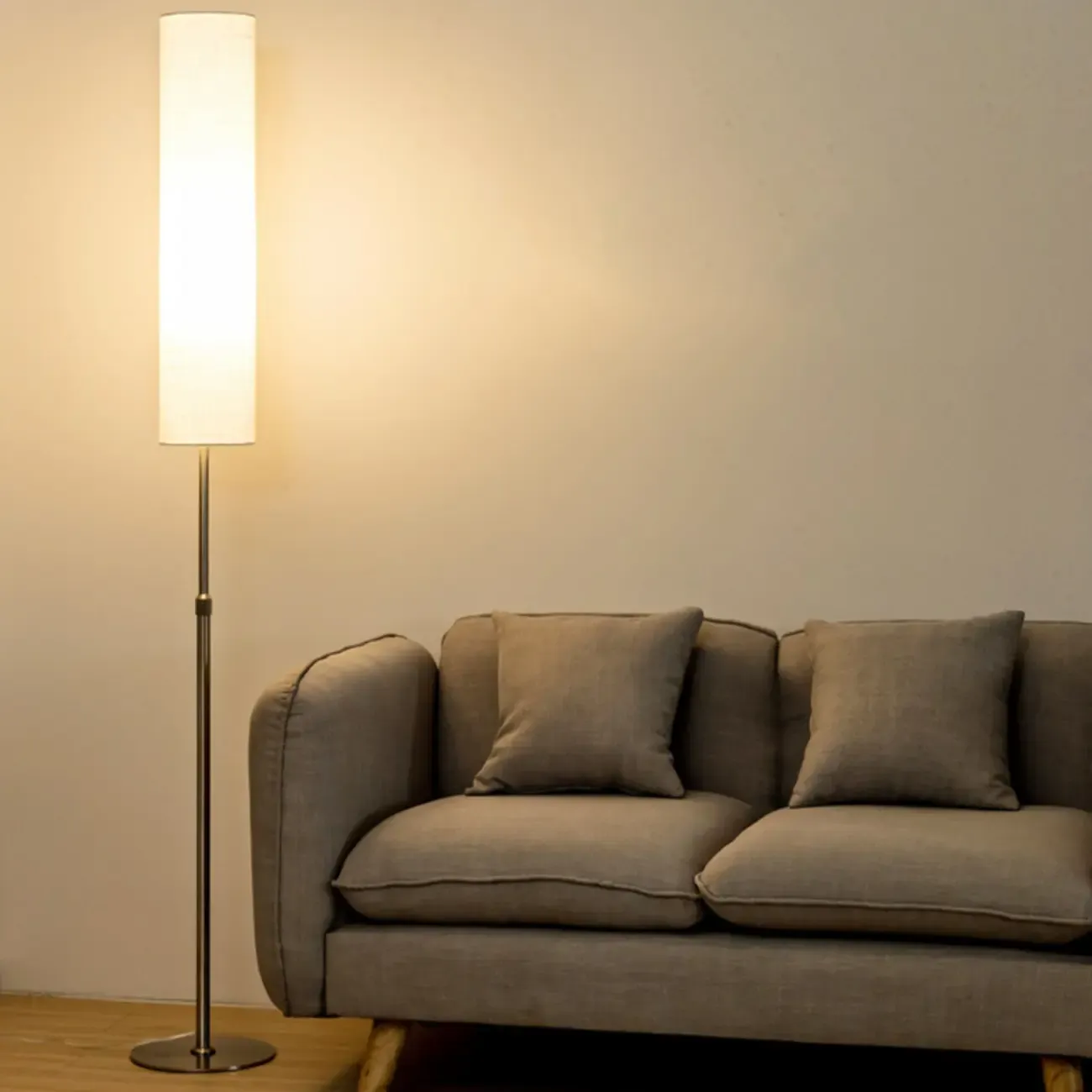 Modern Geometric Floor Lamp with Adjustable Height Image - 2