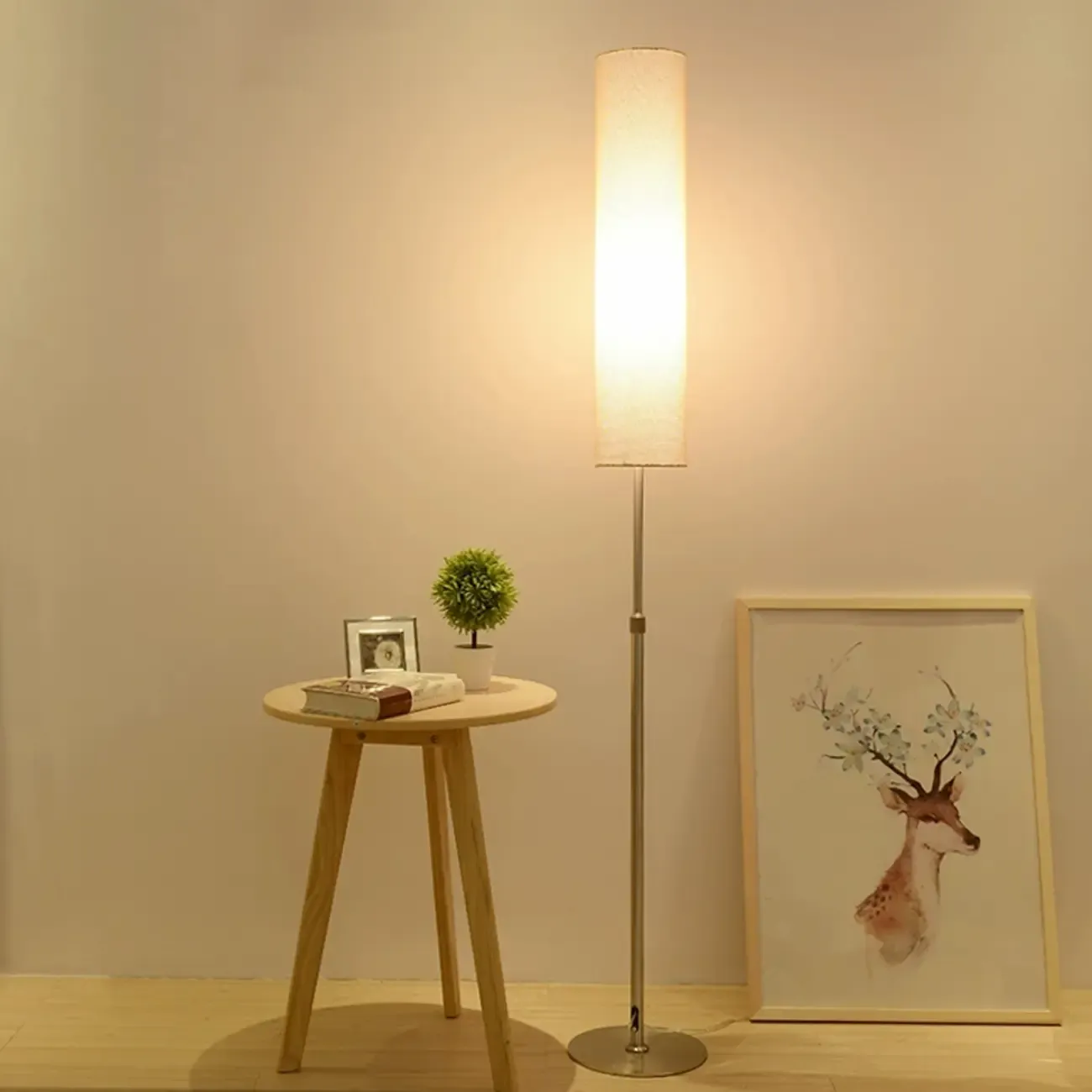 Modern Geometric Floor Lamp with Adjustable Height Image - 4