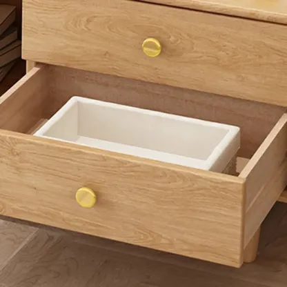 Classic Wooden TV Stand with 4-Drawers and Cabinet Image - 13