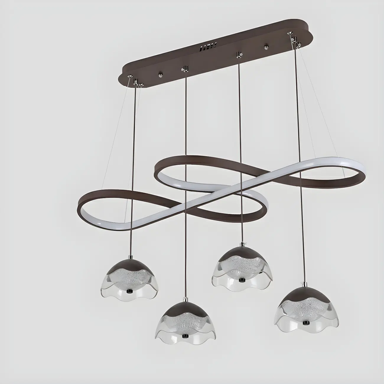 Adjustable Black 5/6-Light Geometric Pendant Light Image - 6 | homeyfad